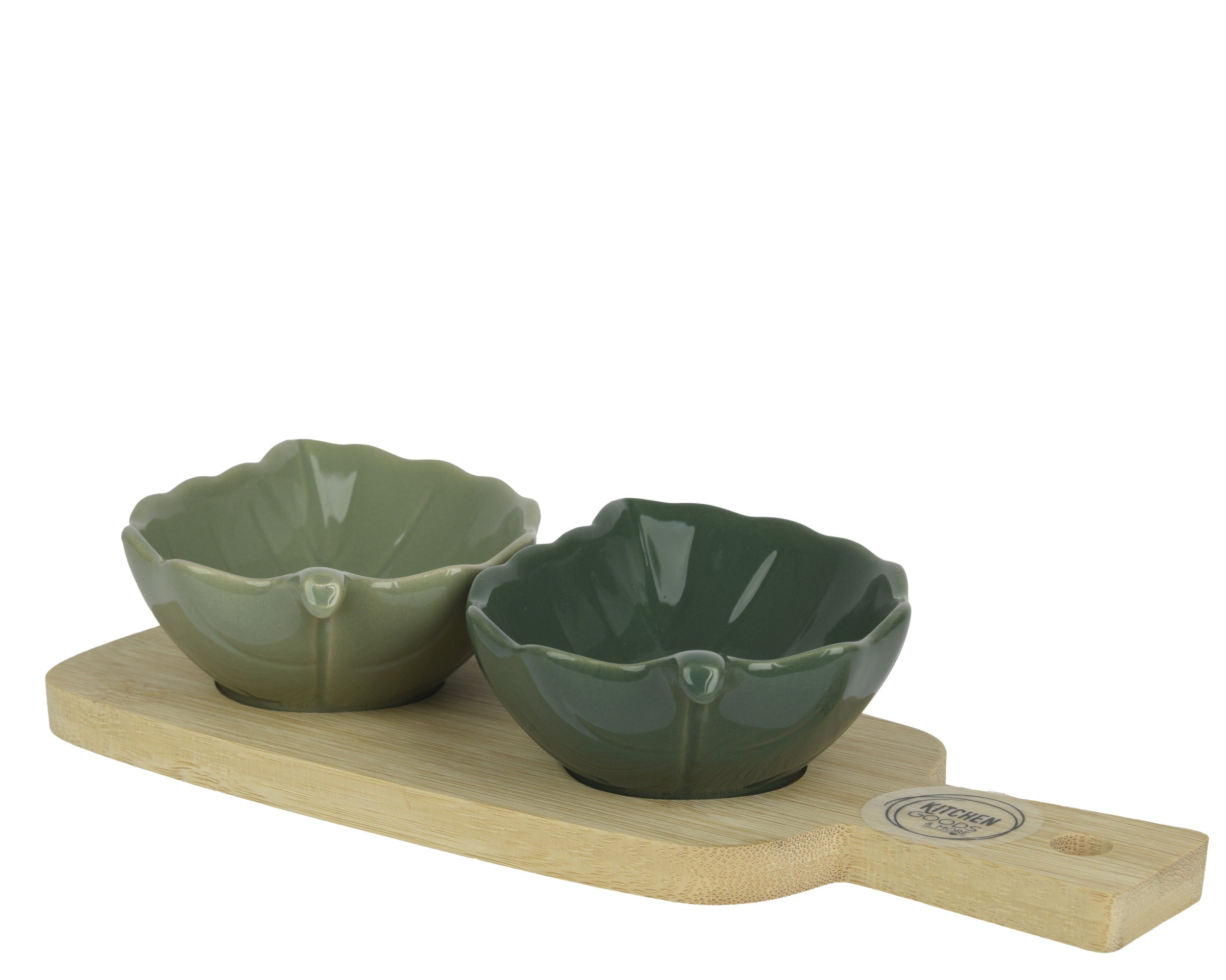 Leaf shape Tapas set