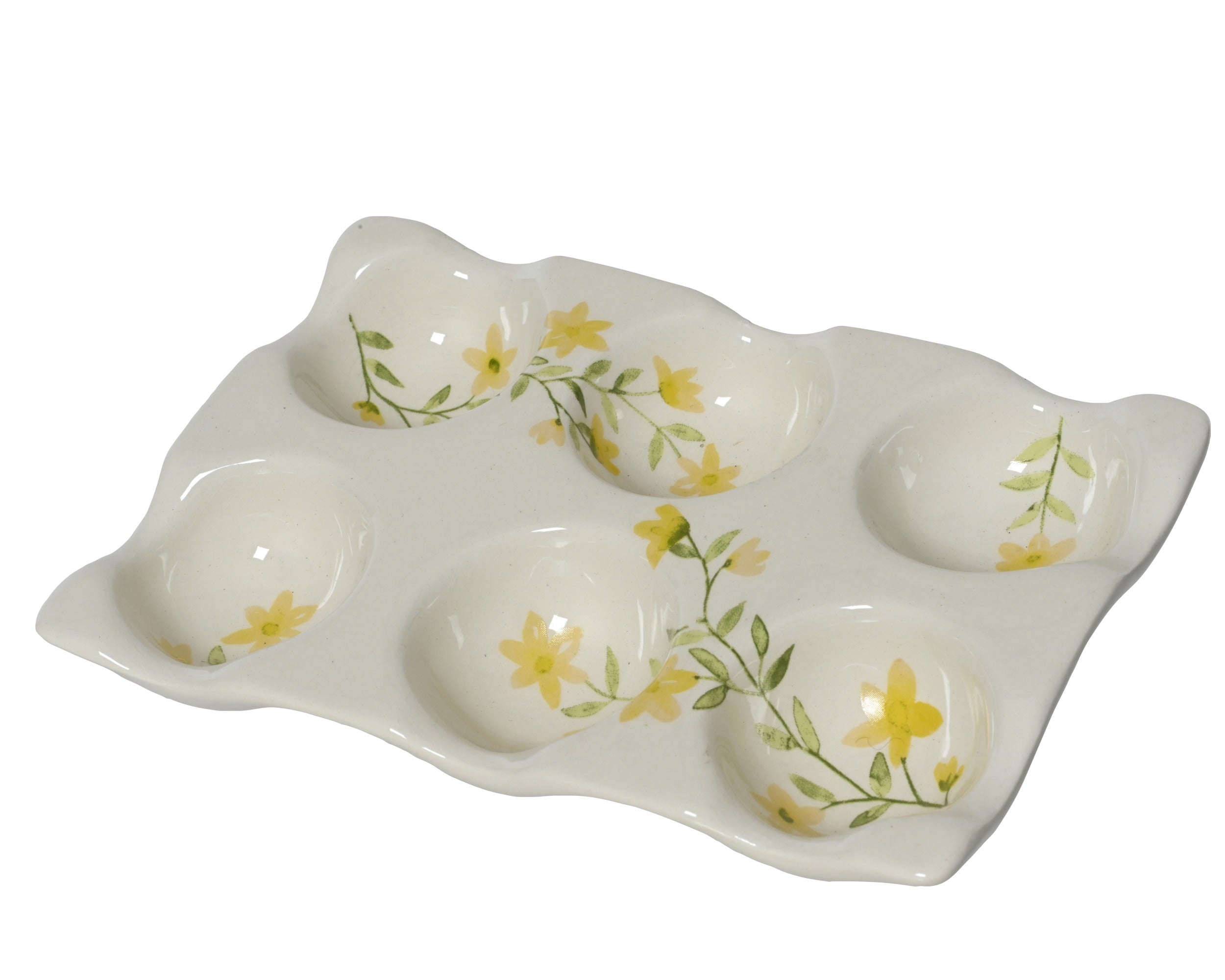 Floral print half a dozen eggholder