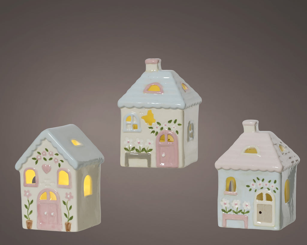 Light up mini battery operated house