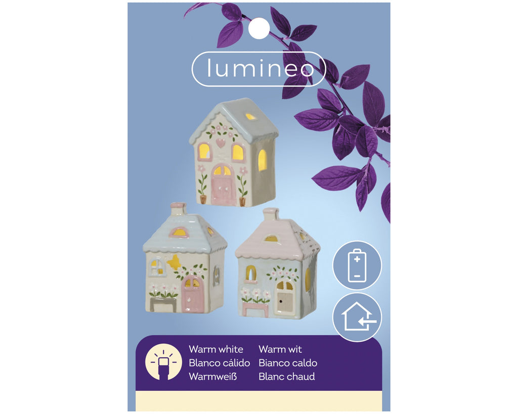Light up mini battery operated house
