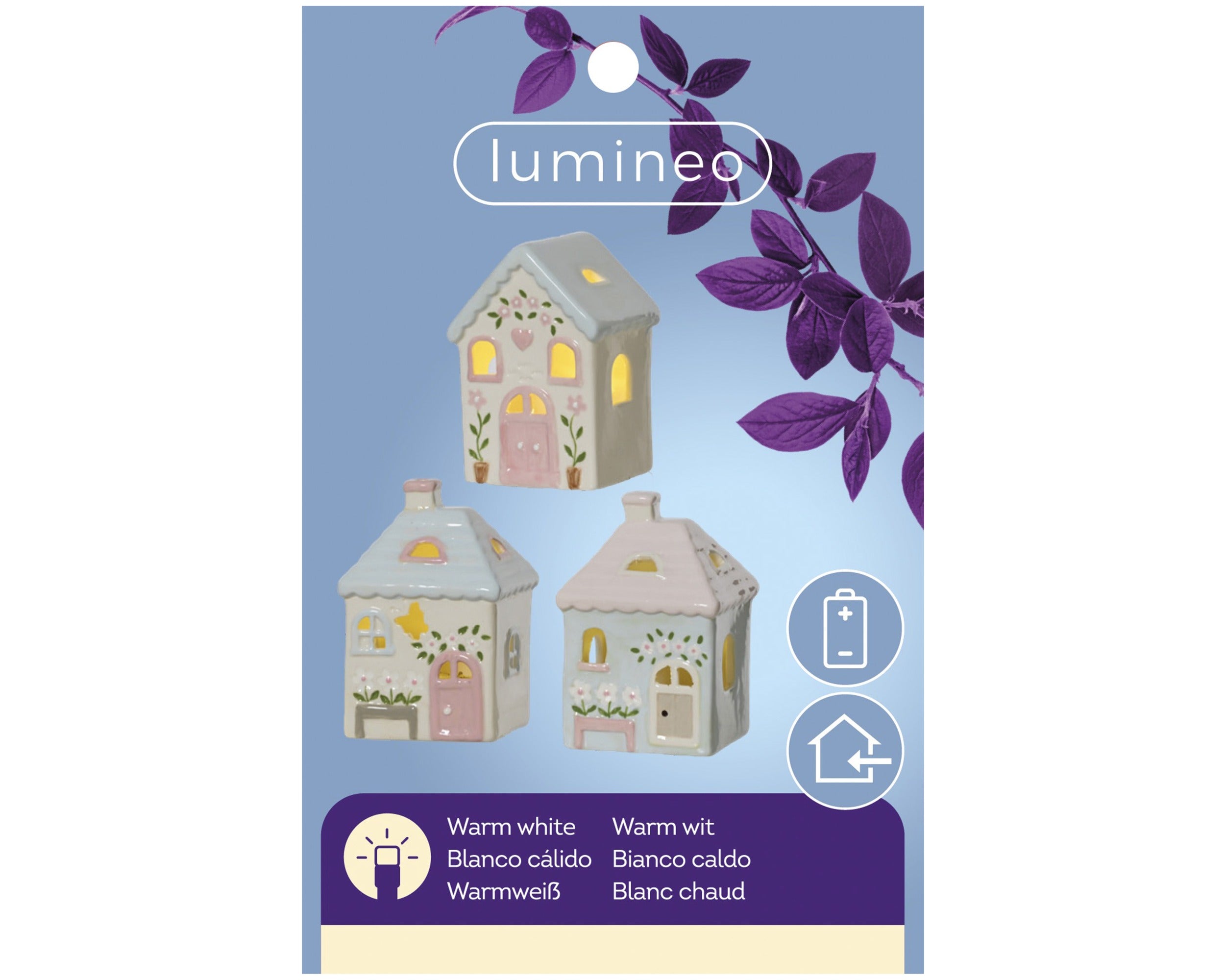 Light up mini battery operated house