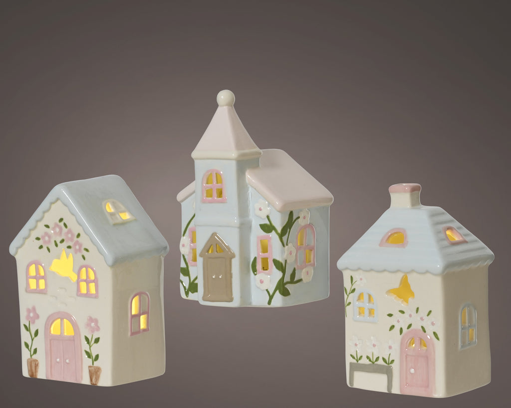 Light up battery operated house