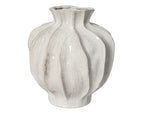 Glossy stoneware coastal style vase