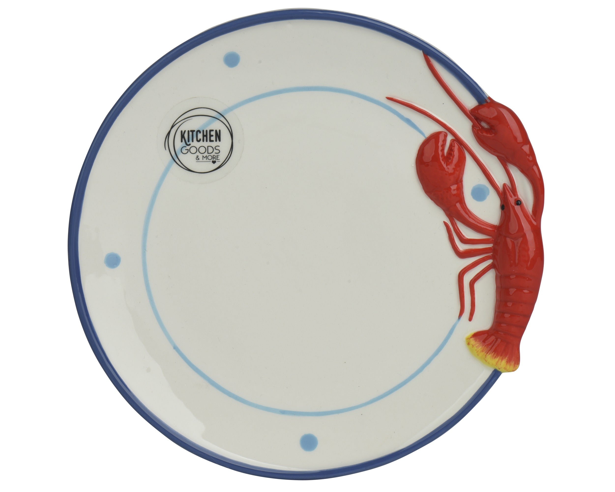 Small round lobster plate