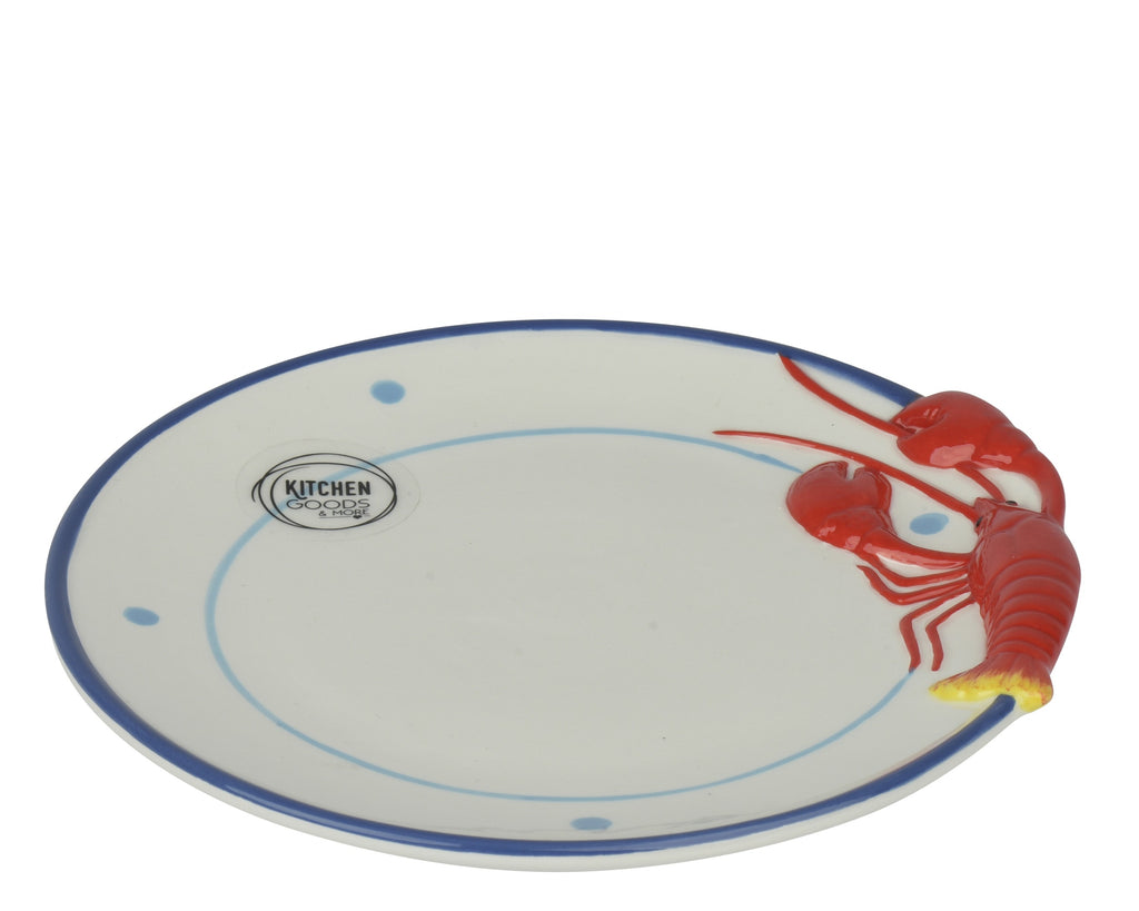 Small round lobster plate