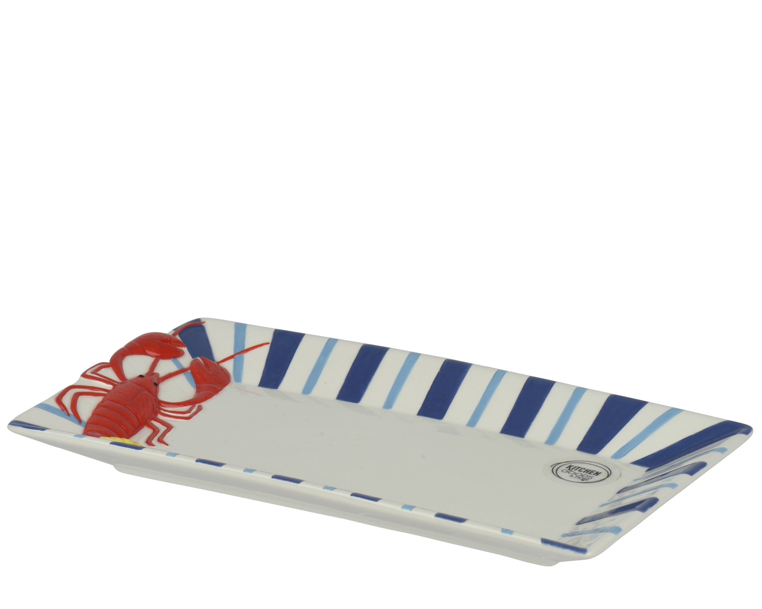 Rectangular lobster serving plate