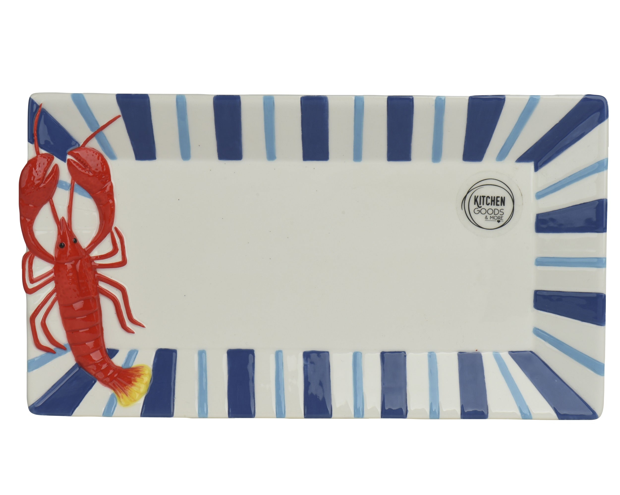 Rectangular lobster serving plate