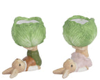 Bunny planter with cabbage