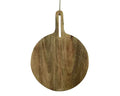 Large round mangowood chopping board