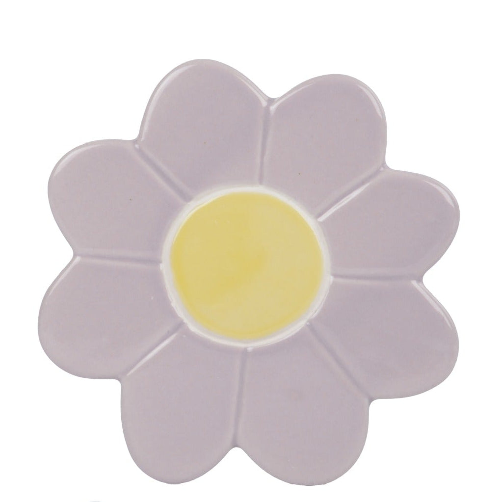 Porcelain daisy coaster