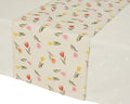 Floral print table runner
