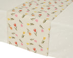 Floral print table runner