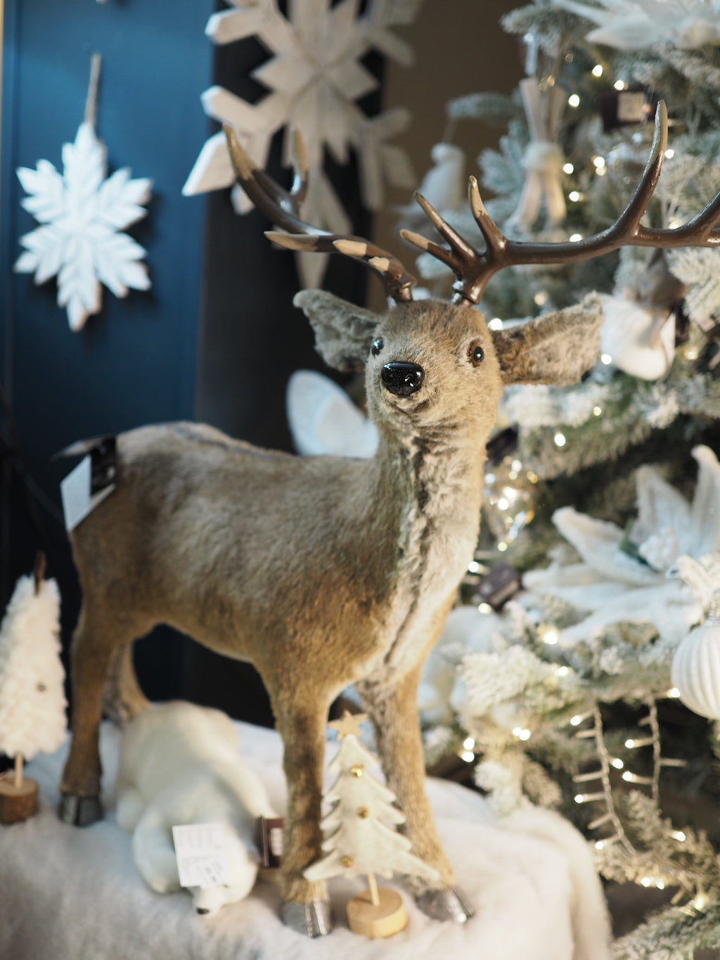 Standing Deer with Soft Touch Fur