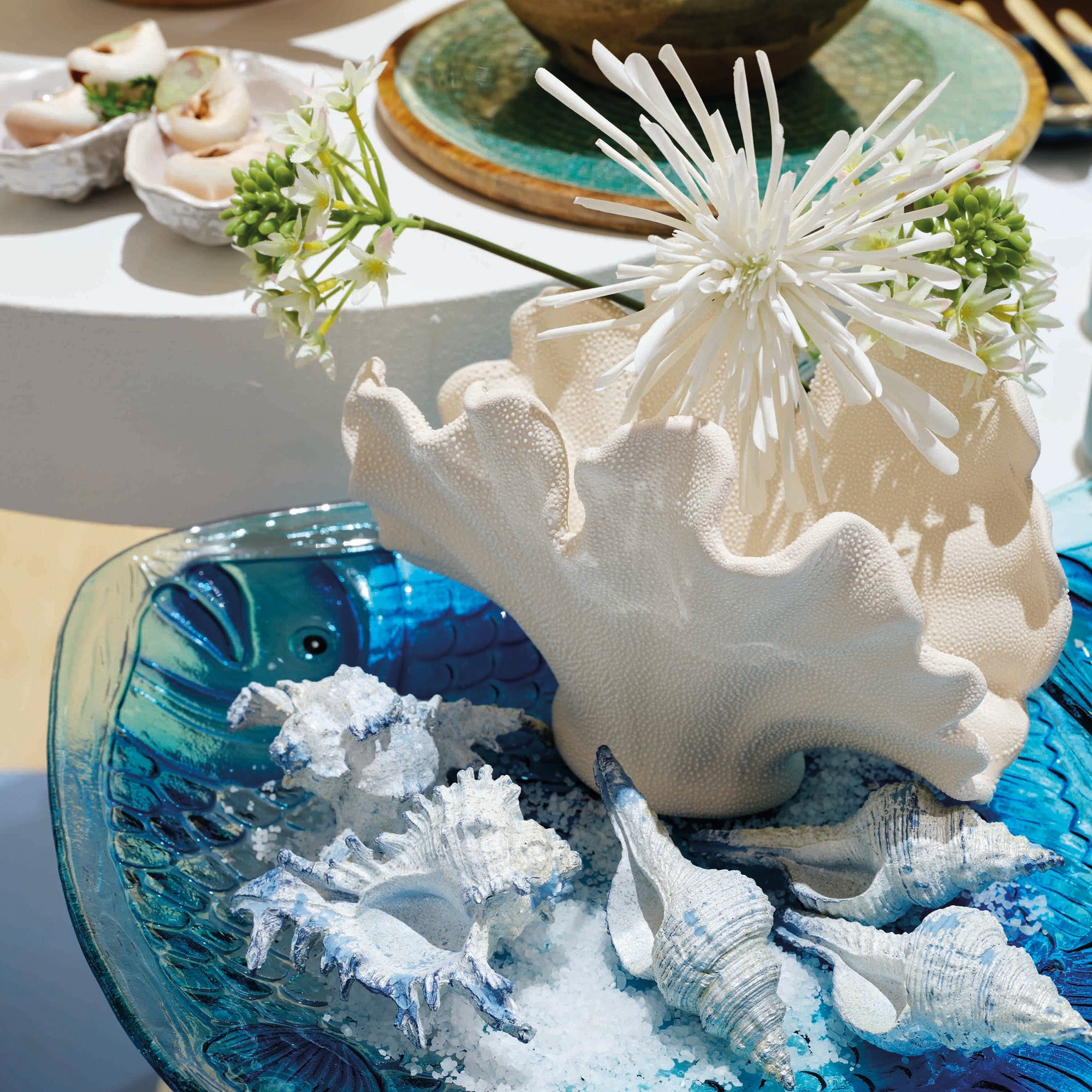 Porcelain faux coral planter (Large)