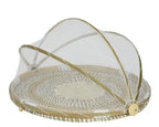 Seagrass food cover with net cover and clasp closure
