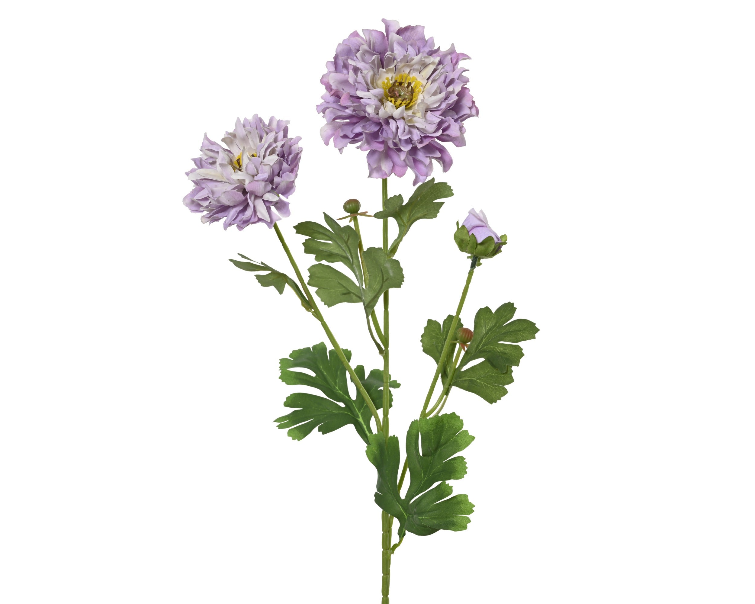 Purple dahlia triple head spray