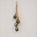 Gold metal small hanging cowbells
