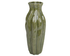 Glazed green porcelain vase
