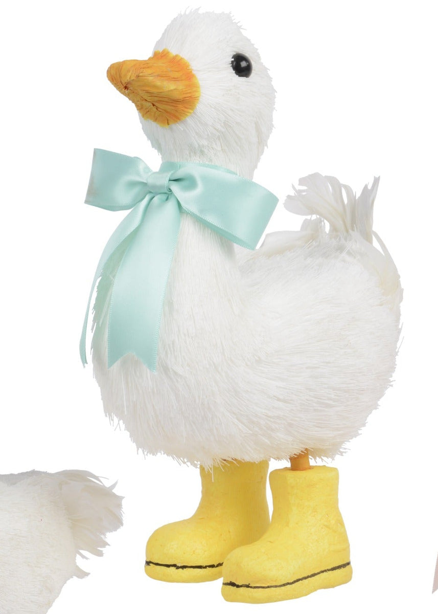 Cute duck with coloured ribbon | Easter decor | Osborne & Co.