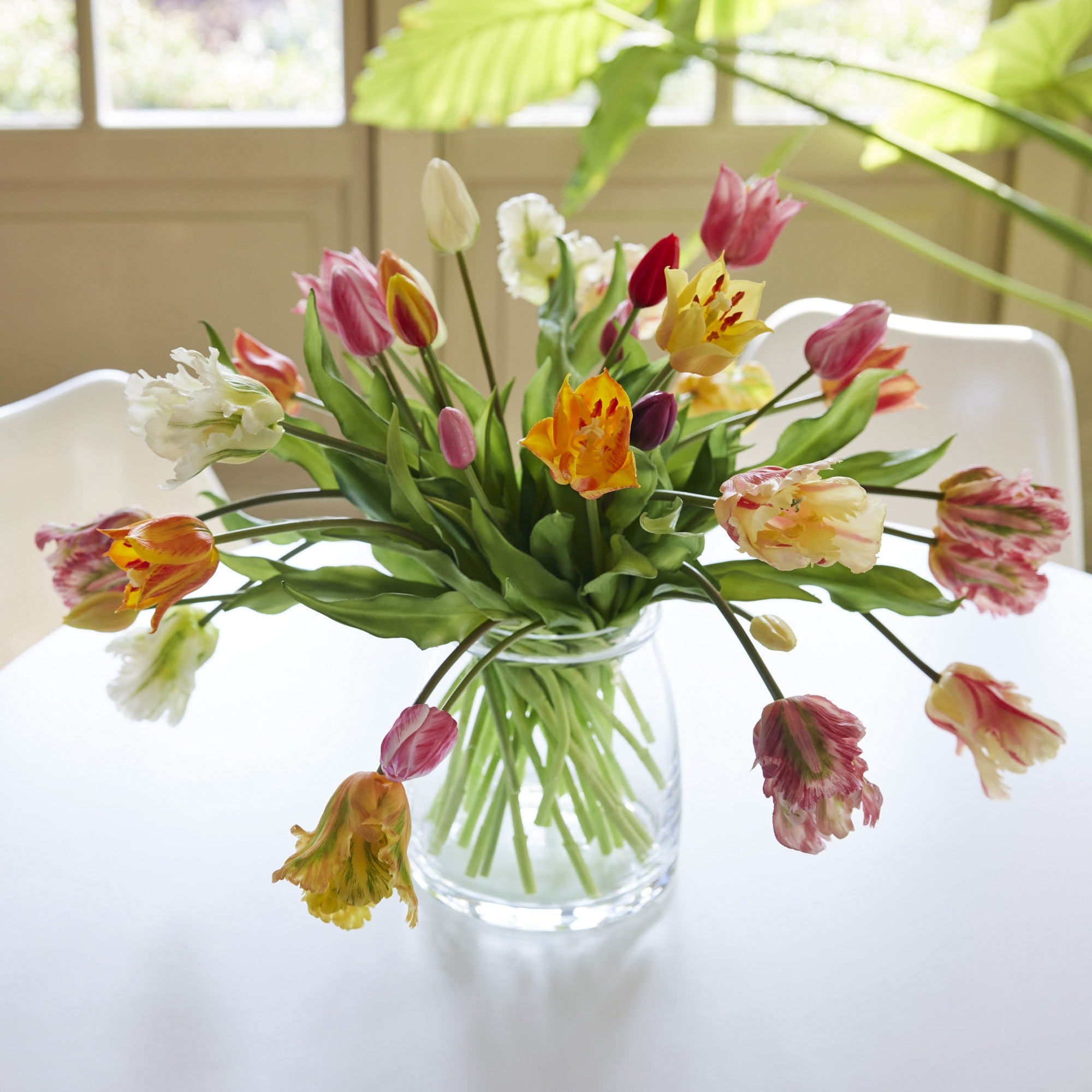Multi-coloured real feel tulip bundle