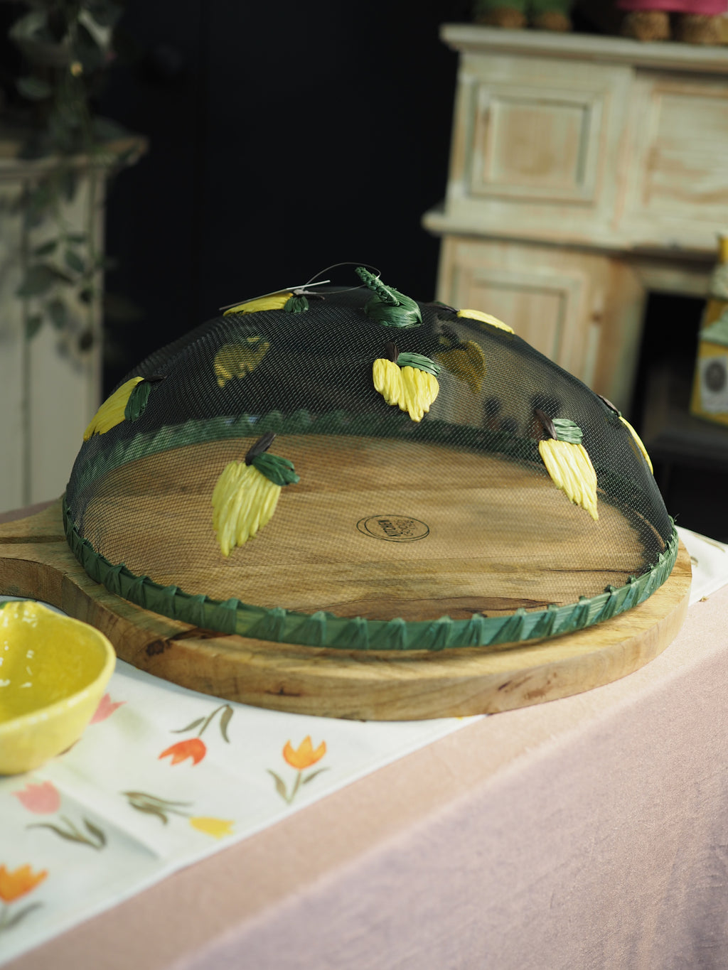 Lemon round food cover, (Large)
