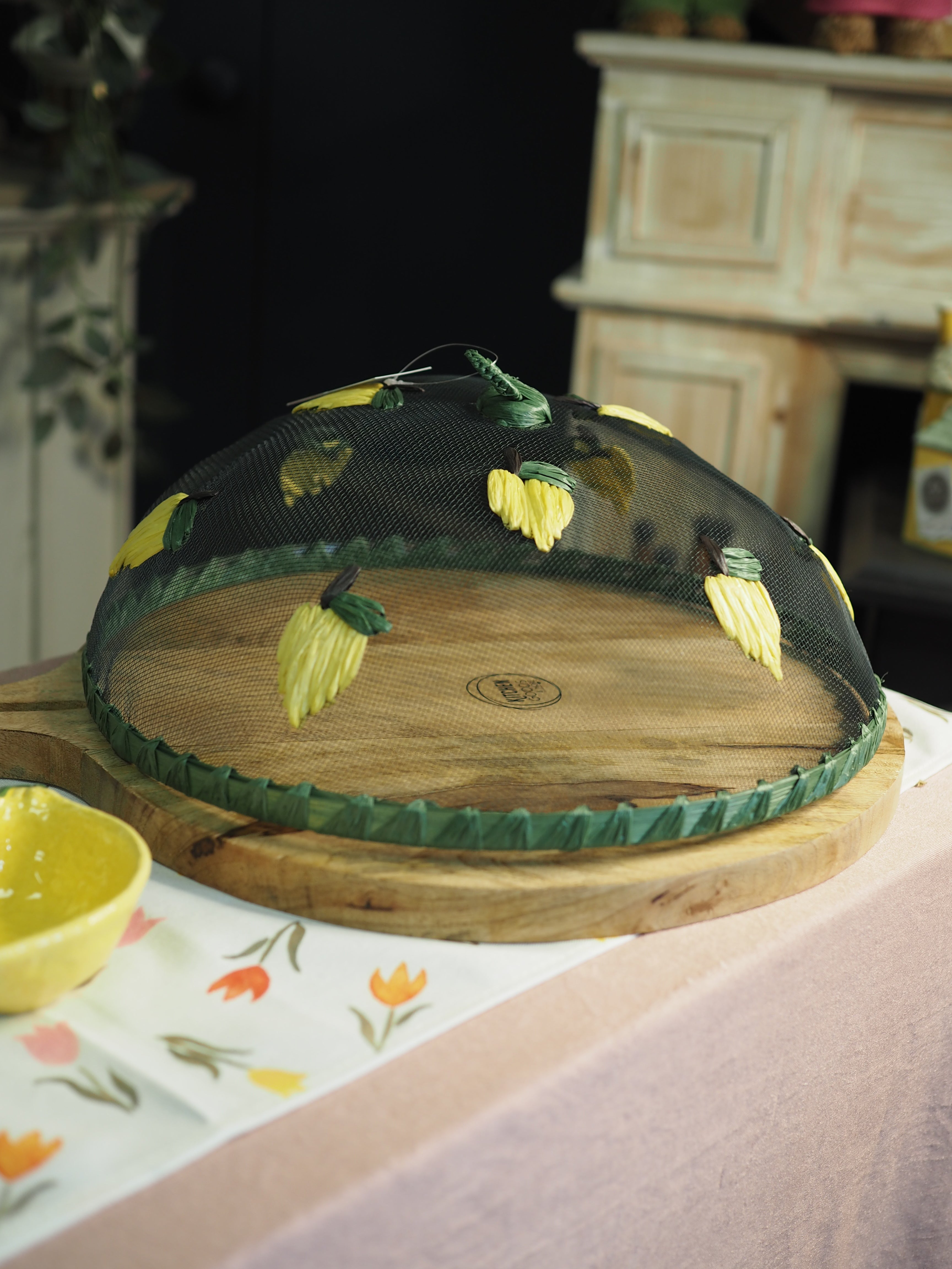 Lemon round food cover, (Large)