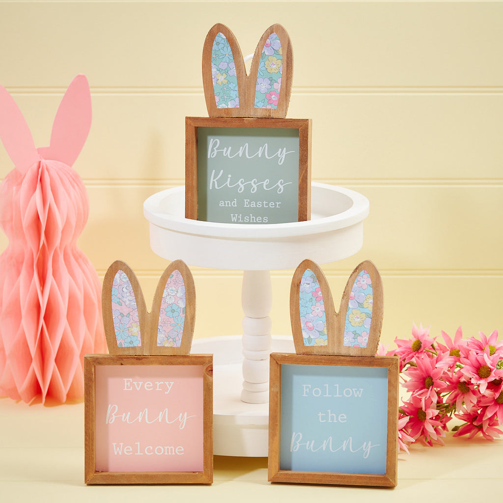 Bunny easel plaque