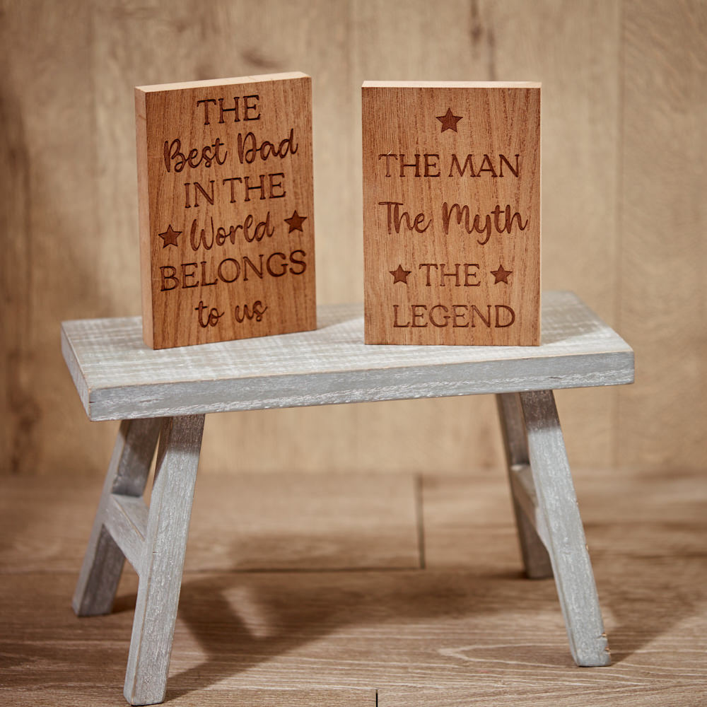 Dad/Man wooden block