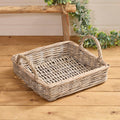 Willow square tray with handles