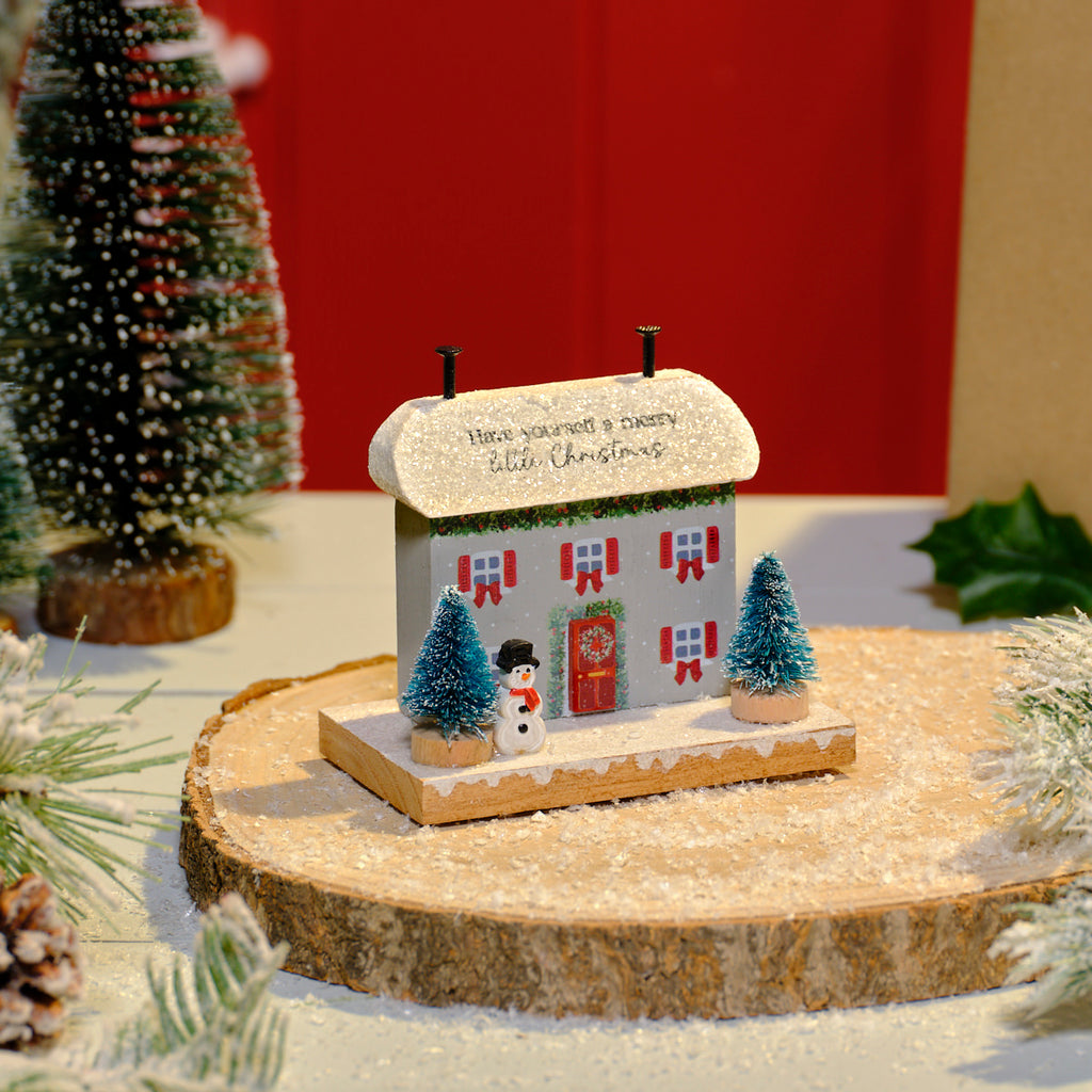 Have yourself a Merry Christmas wooden house