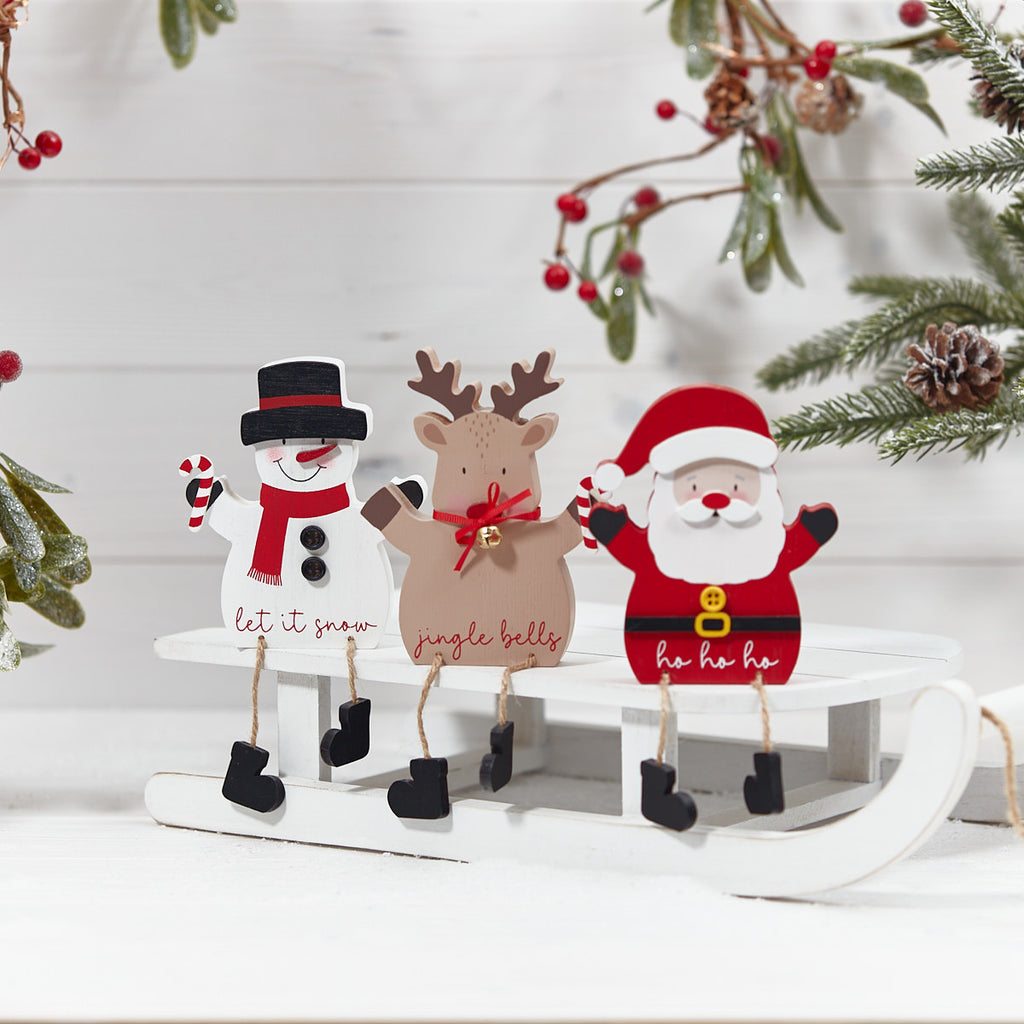 Cute Christmas sitting characters (3 styles)