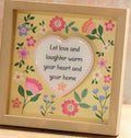 Wooden easel plaques with message