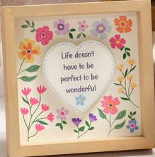 Wooden easel plaques with message
