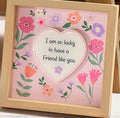Wooden easel plaques with message