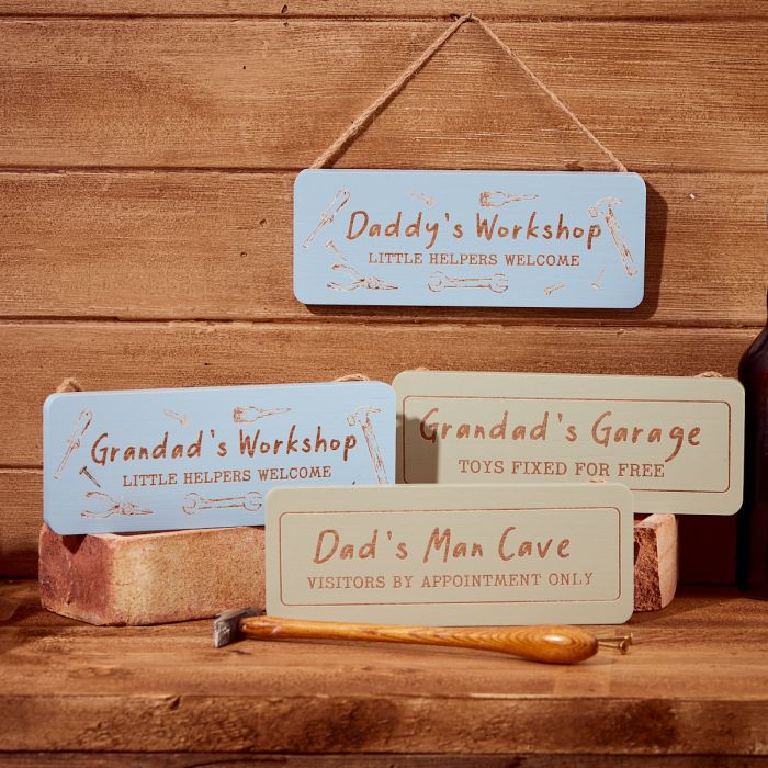 Dad/Grandad hanging engraved wood plaque