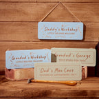 Dad/Grandad hanging engraved wood plaque