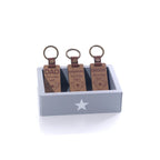 Dad chunky wooden keyring