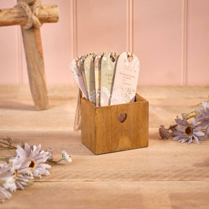 Ditsy floral wood bookmark