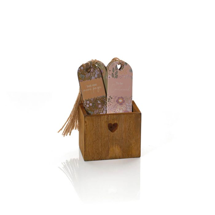 Ditsy floral wood bookmark