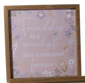 Ditsy Floral Wooden Framed Plaque 4 designs