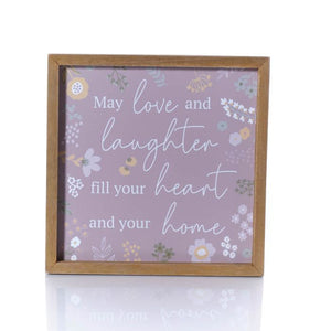 Ditsy Floral Wooden Framed Plaque 4 designs