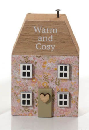 Ditsy floral mini wooden house