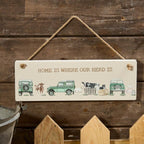 'Home is where the herd is' farm plaque