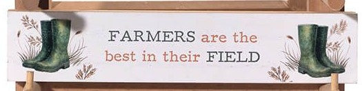 Wooden farm free standing plaque