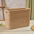 Rattan tall rectangle storage basket