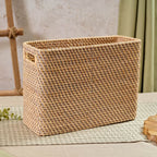 Rattan tall rectangle storage basket
