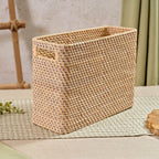 Rattan tall rectangle storage basket