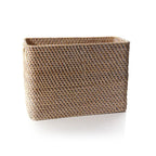 Rattan tall rectangle storage basket