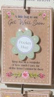 Floral serenade wooden pocket hug