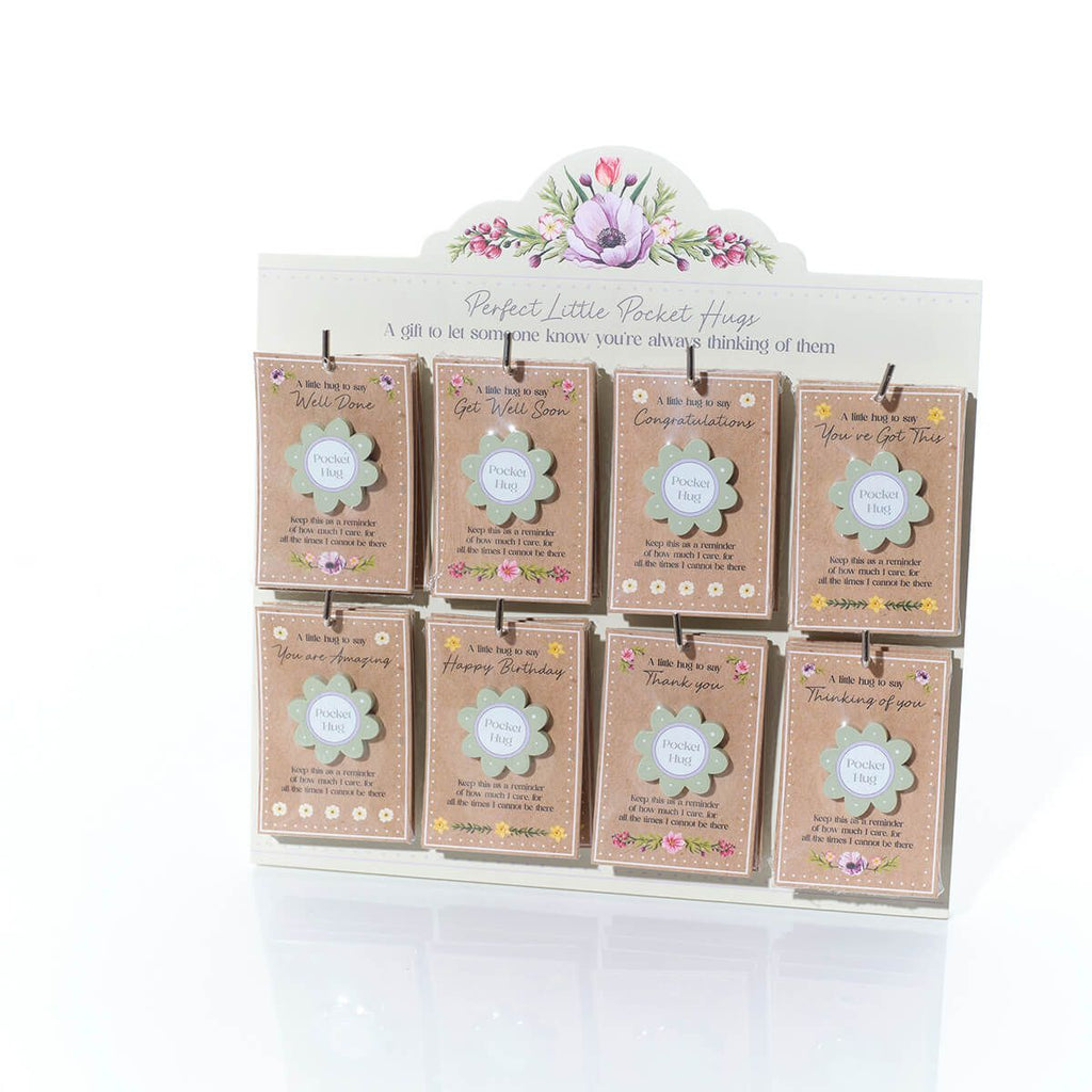 Floral serenade wooden pocket hug